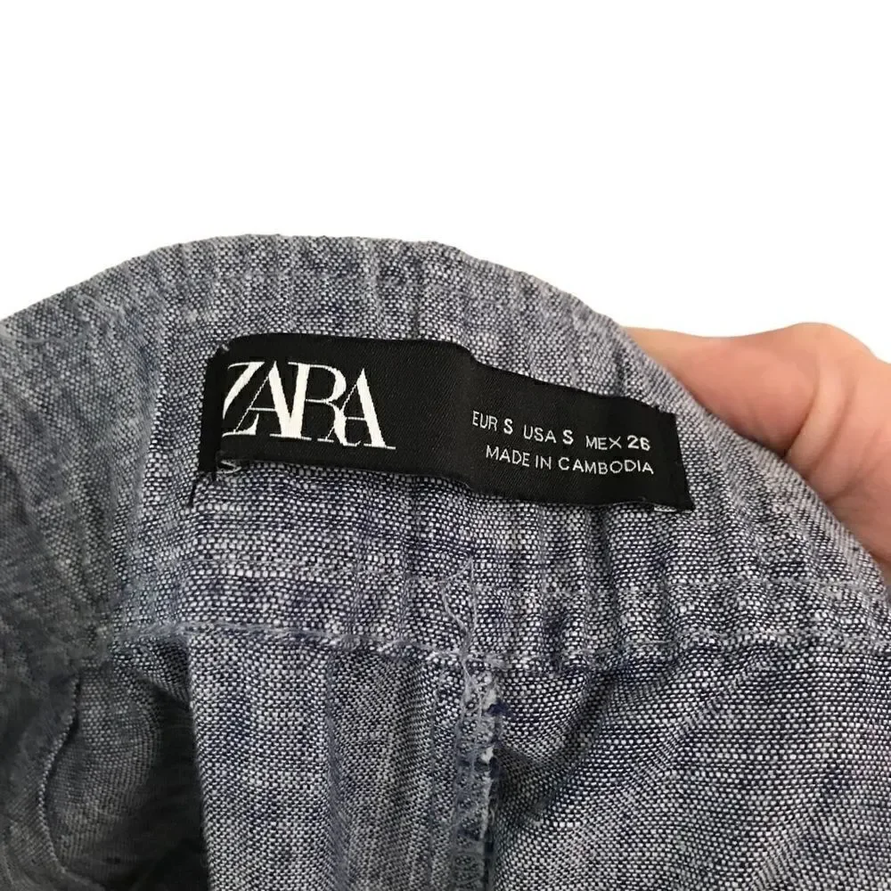 Zara chambray linen